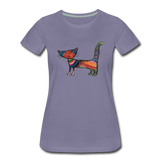 Cat T-Shirt - washed violet