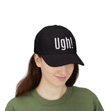 Classic "UGH!" Cap - Black with White Embroidery