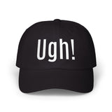 Classic "UGH!" Cap - Black with White Embroidery